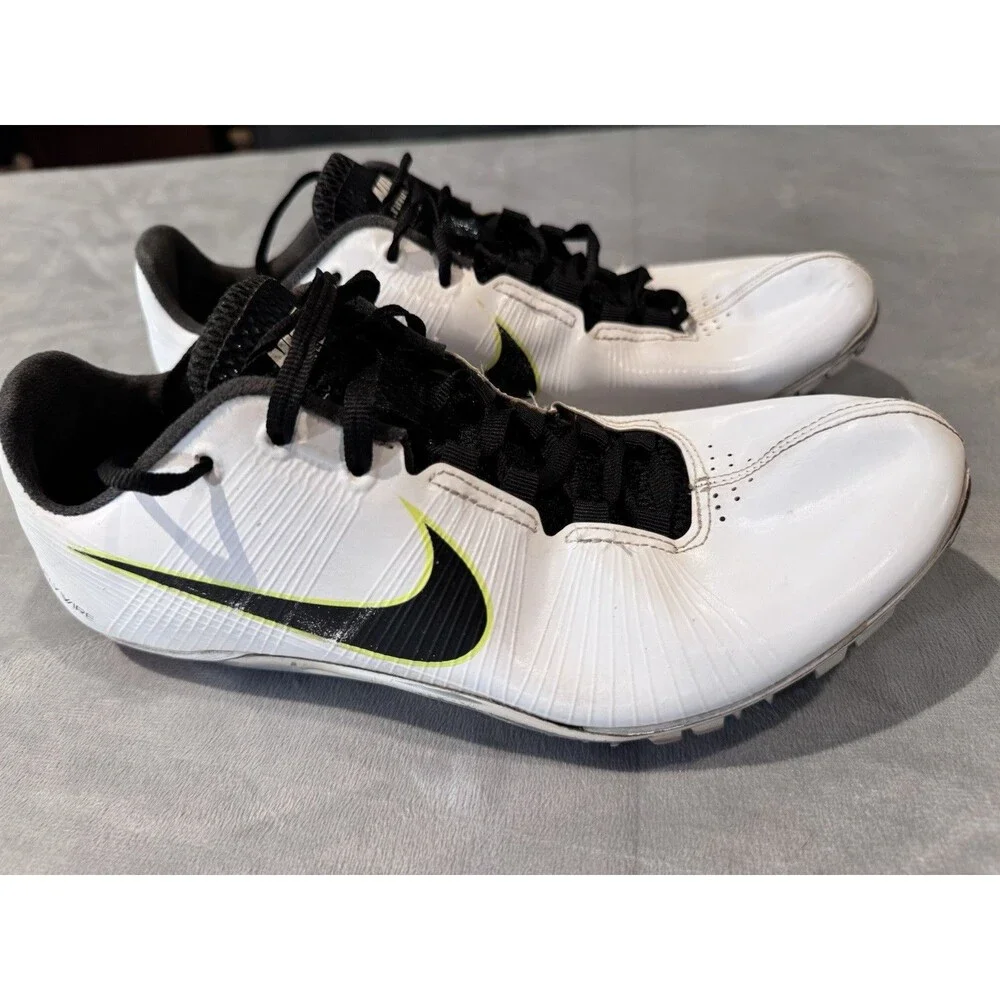 Nike Zoom Ja Fly Track Spikes White Black Volt Running Shoes US 8 487624-107